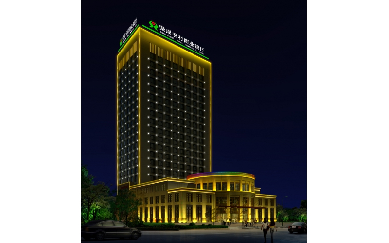 榮成農(nóng)信大廈標(biāo)識(shí)，壓克力發(fā)光大字.LED外露發(fā)光大字工程,發(fā)光字,LED發(fā)光字